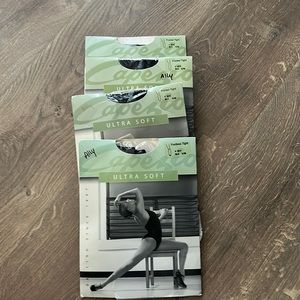Capezio black dance tights